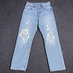 Levi's Light Blue Distressed Skinny Jeans